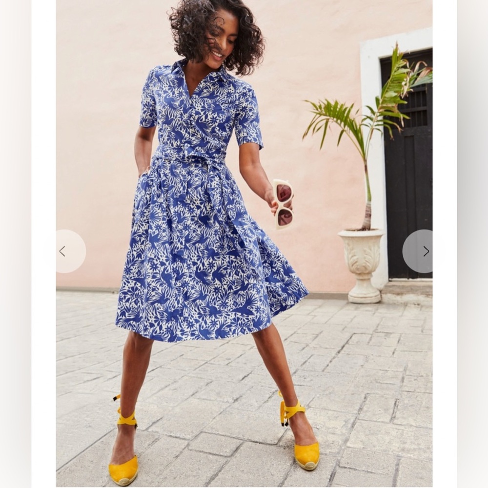 Boden Anastasia Fit & Flare Midi Dress